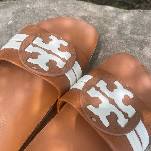 Tory Burch Leigh slides shoes sandals 7.5 - Picture 7 of 10